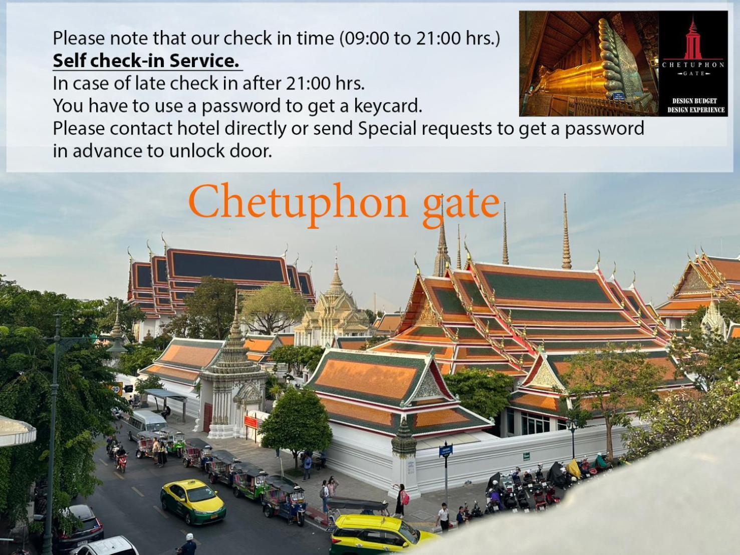 Chetuphon Gate Hotel Bangkok Exterior photo